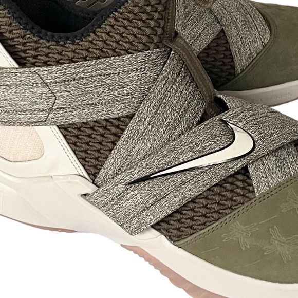 🎊HP🎉Nike Lebron James Soldier XII 12 Land and Sea Olive Green Mens 11.5 - Picture 11 of 15